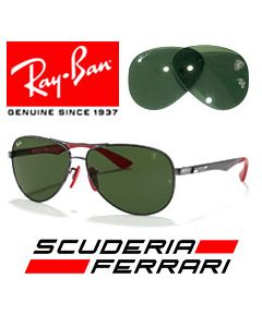2x Original ersättningslinser > Ray-Ban 8313-M Ferrari